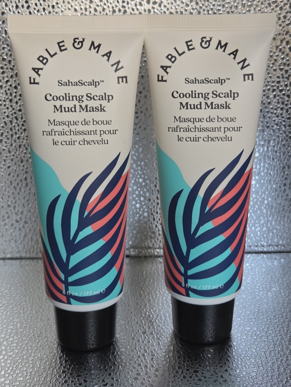 Fable & Mane SahaScalp Cooling Mud Mask 6oz Lot of 2 Sealed